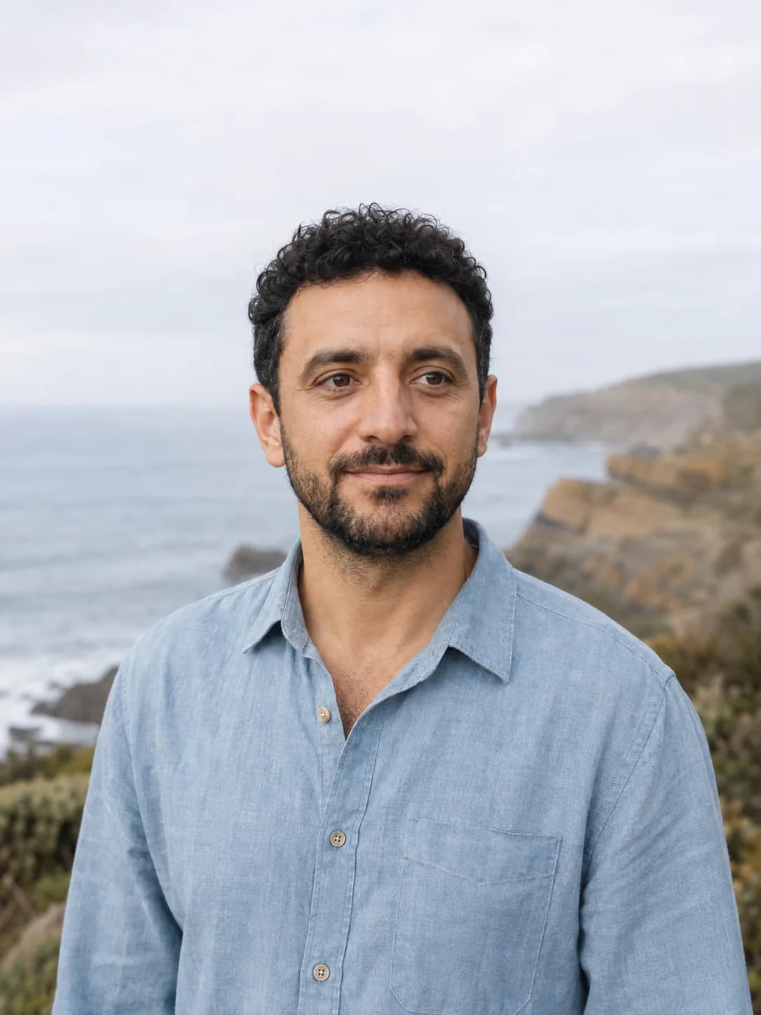 After — illustrative AI profile photo, weekend